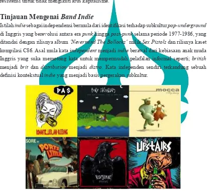 Gambar 1. Desain Cover Album Band Indie Indonesia(Sumber: http://www.google.com/search cover indie band)