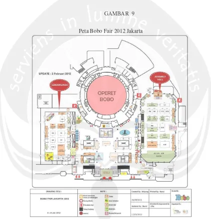 GAMBAR  9 Peta Bobo Fair 2012 Jakarta 