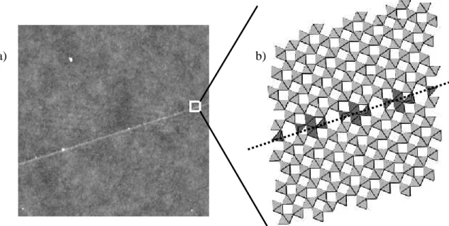Figure 6.1.  a) AFM image (1.5 x 1.5 µm, z-scale : 15 µm) of a bare BGR surface.  
