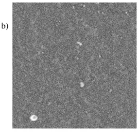 Figure 4.2.  AFM height images (10 x 10 µm) of a) bare single crystal [001] TiO 2  (z  range: 100 nm), b) BGR fired at 900  o C for 24 hrs (z range: 100 nm), c) BGR fired at  1100  o C for 24 hours (z range: 100 nm), d) BGR fired at 1350  o C for 96hrs (z 