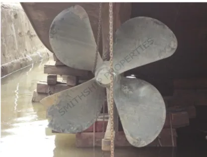 Gambar 3.2 keretakan daun propeller 