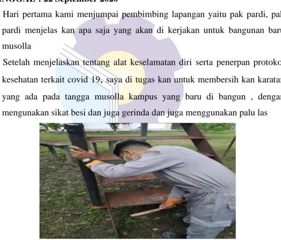 Gambar  2.1 pembersihan karatan