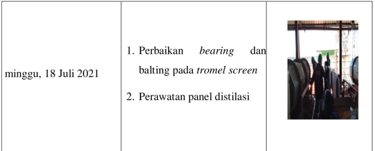 Tabel 2.3. Agenda Kegiatan Minggu ke - 3 