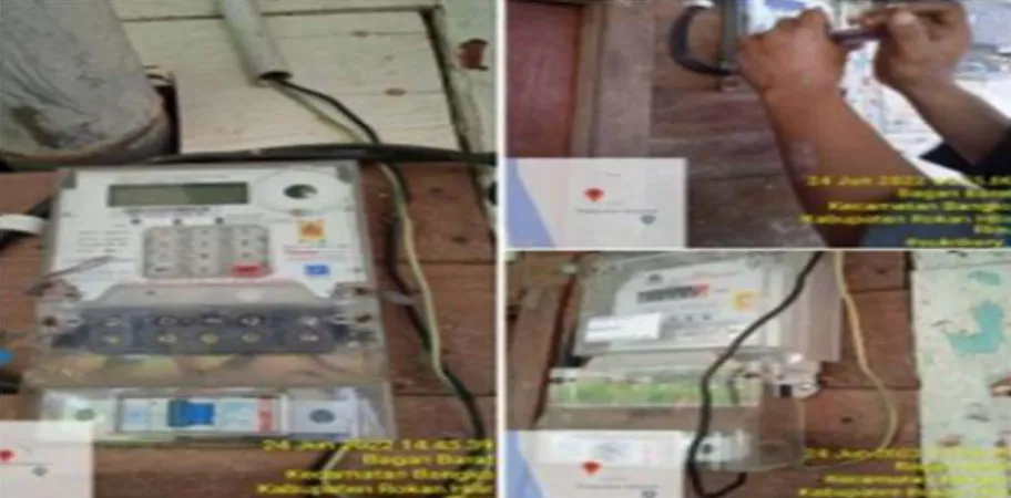 Gambar 2.19. Pergantian kwh meter sementara atau kwh meter dami  (Sumber:PT.PLN ULP Bagan Siapi-Api 2022) 