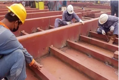 Gambar 2. 38 Inspect welding bottom frame 34-21 