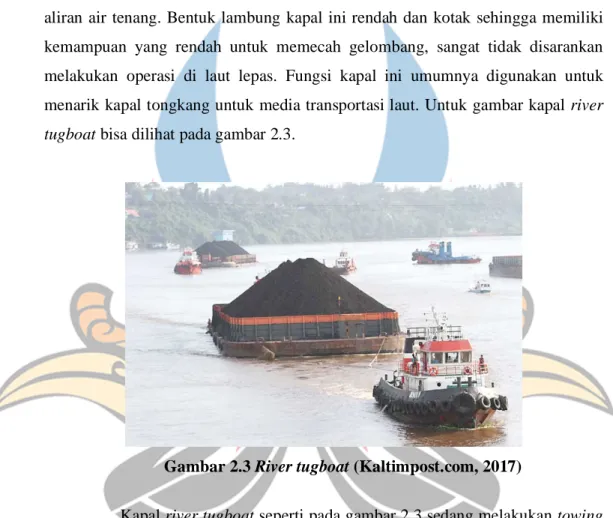 Gambar 2.3 River tugboat (Kaltimpost.com, 2017) 