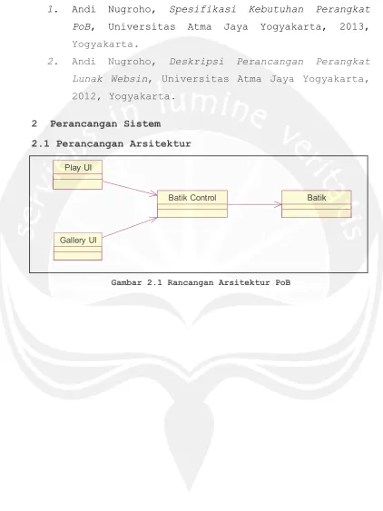 Gambar 2.1 Rancangan Arsitektur PoB 