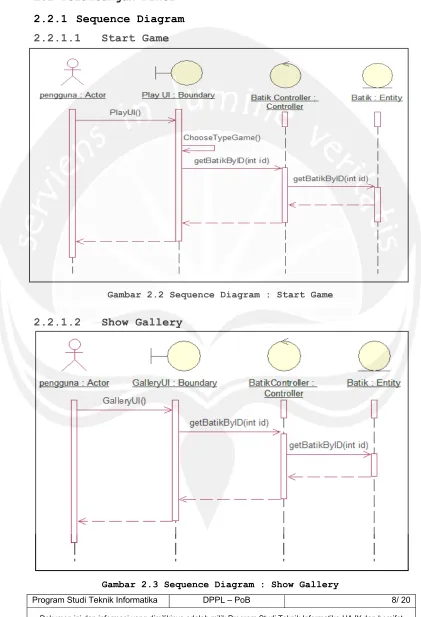 Gambar 2.2 Sequence Diagram : Start Game 