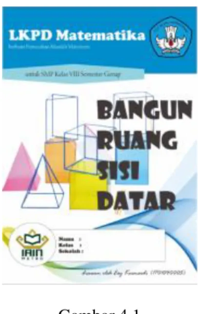 Gambar 4.1   Tampilan cover LKPD 