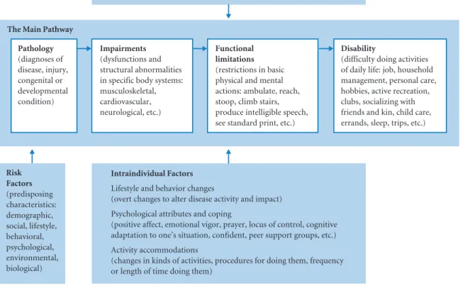 Figure 4.9  A model of the disablement process.