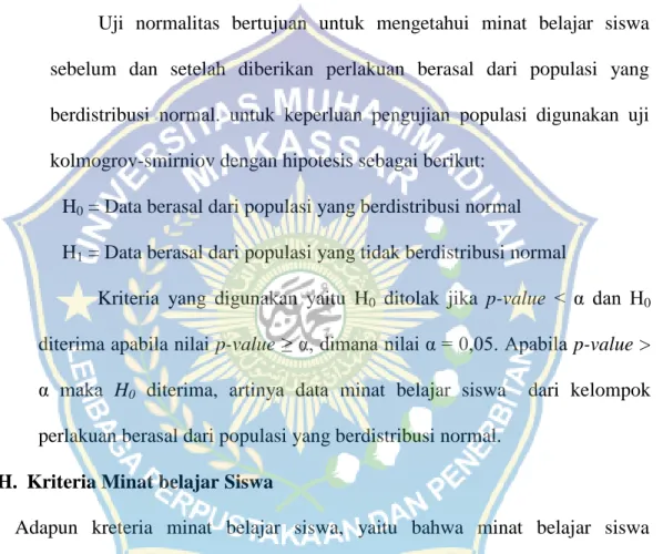 Tabel 3.1 kualitas variabel 