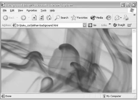 Gambar 3.2 Tampilan Background Image di Browser Internet Explorer 