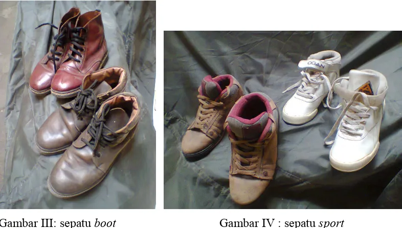 Gambar IV : sepatu sport         (Sumber: Dokumentasi pribadi) 