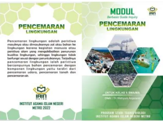 Gambar 4.1 Sampul Depan dan Belakang Modul 