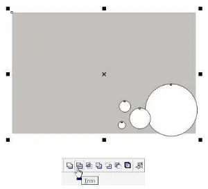 Gambar 3.18 Memposisikan lingkaran pada objek 1 
