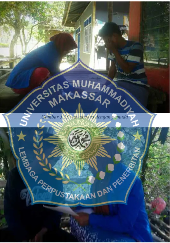 Gambar 3.14 wawancara dengan pemuda