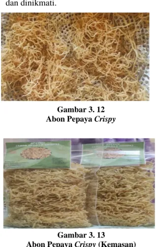 Gambar 3. 12  Abon Pepaya Crispy 