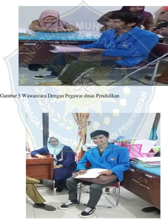 Gambar 5 Wawancara Dengan Pegawai dinas Pendidikan  