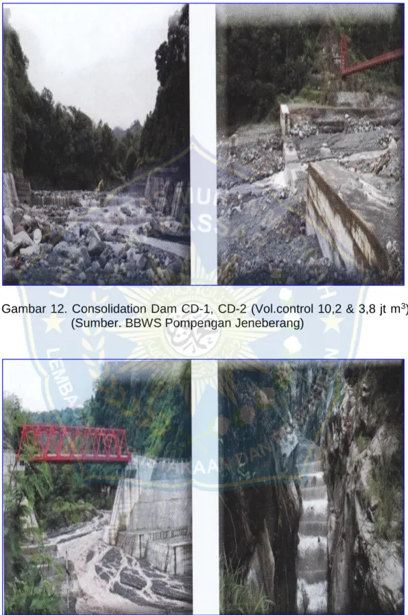 Gambar 13. Consolidation Dam CD-3, CD-4 (Volume control = 2,2 juta m 3 )  (Sumber. BBWS Pompengan Jeneberang) 