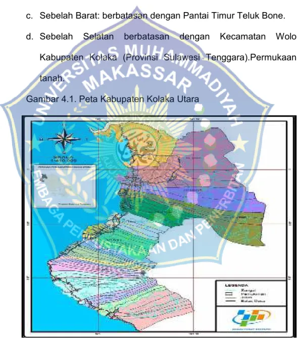 Gambar 4.1. Peta Kabupaten Kolaka Utara 