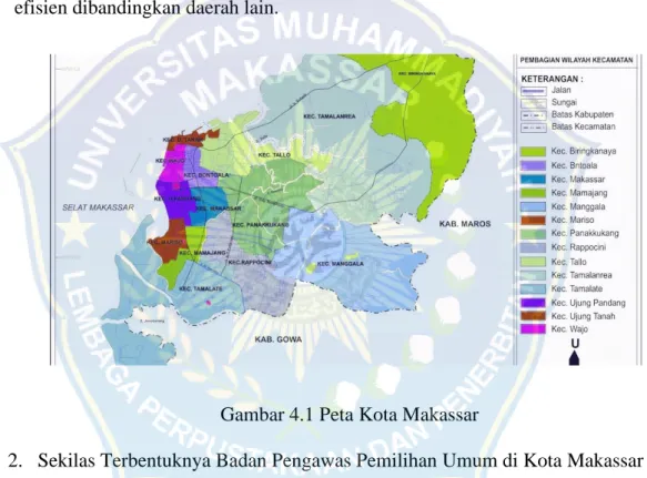 Gambar 4.1 Peta Kota Makassar 