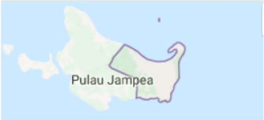 Gambar : 4.2 Peta Pulau Jampea 