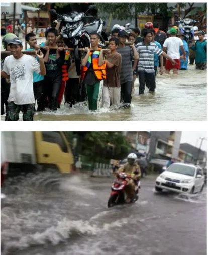Gambar 1. Kondisi Banjir di Makassar, 2013 