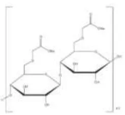 Gambar 2.7. Struktur Kimia NaCMC 