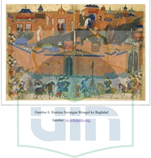 Gambar 6: Ilustrasi Serangan Mongol ke Baghdad 