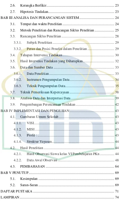 Gambaran Umum Sekolah .............................................................. 43 