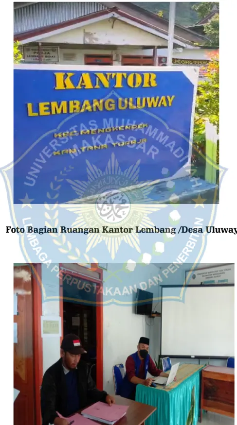Foto Bagian Depan Kantor Lembang /Desa Uluway 