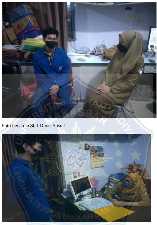 Foto bersama Staf Dinas Sosial 