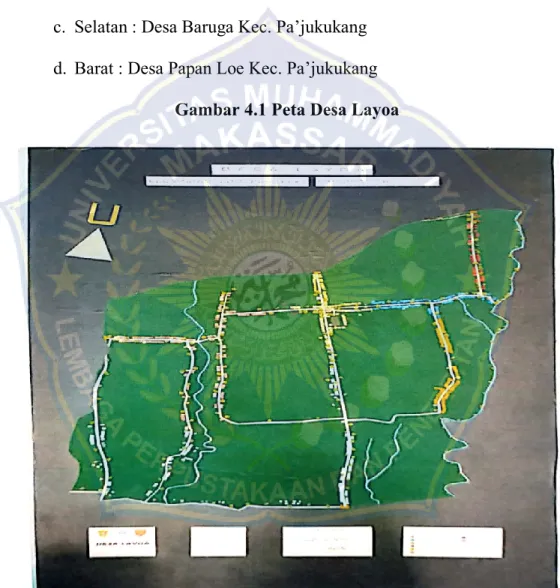 Gambar 4.1 Peta Desa Layoa 