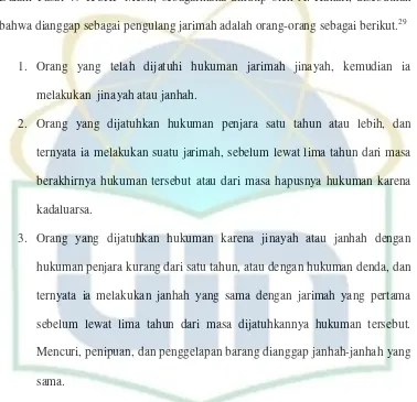 Analisis Hukum Islam Terhadap Pemberatan Pengulangan Tindak Pidana ...