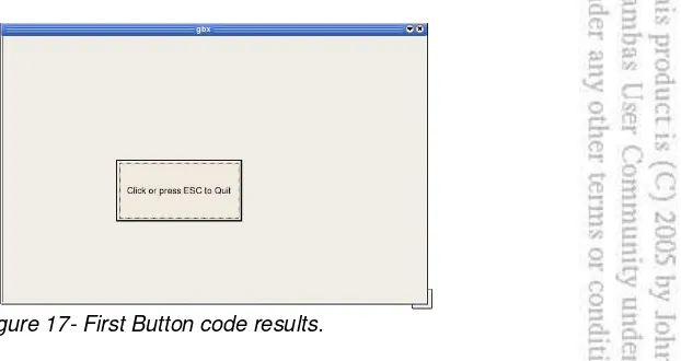 Figure 17- First Button code results.