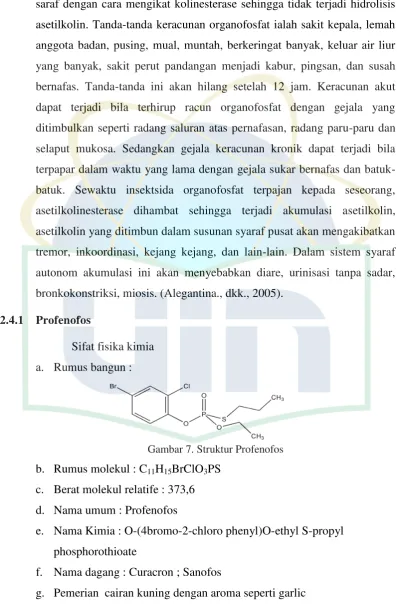 Gambar 7. Struktur Profenofos 