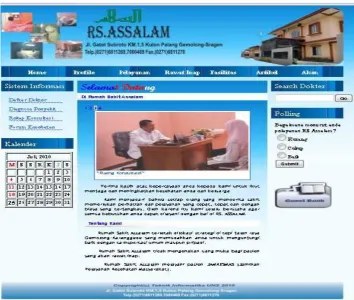Gambar 4.1 Tampilan Halaman home 