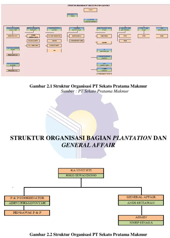 Gambar 2.2 Struktur Organisasi PT Sekato Pratama Makmur  Sumber : PT Sekato Pratama Makmur 