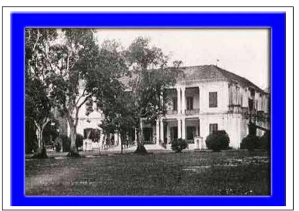 Gambar 11.  Sering disebut dengan "De Vredestein" atau Istana Perdamaian, tempat kediaman resmi Residen Belanda di Semarang tahun 1890
