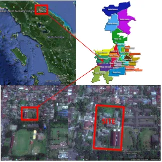 Gambar 2.1 – lokasi tapak pada peta. 