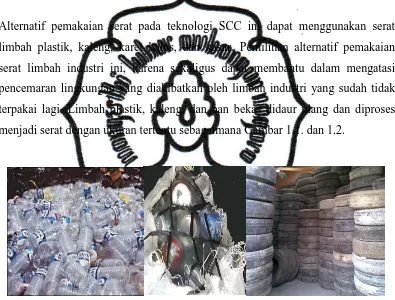 Gambar 1.1. Limbah  industri berupa plastik, kaleng, dan ban bekas. 