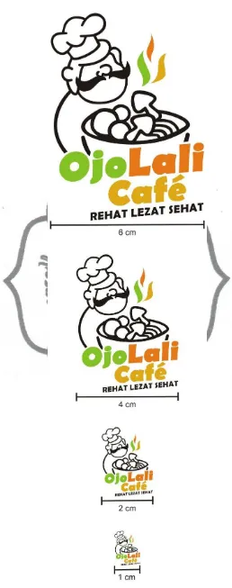 Gambar 3.6 Perbesaran dan Perkecilan Logo Ojo Lali Café commit to user 