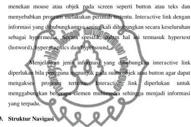 Gambar 2.1 Struktur Navigasi Linier commit to user 