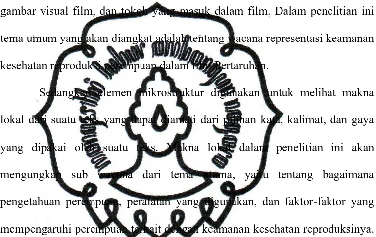 gambar visual film, dan tokoh yang masuk dalam film. Dalam penelitian ini 