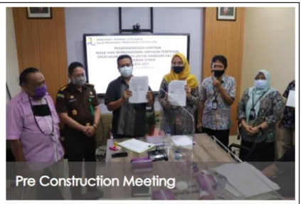 Gambar 1. Pre-Construction Meeting yang dilaksanakan oleh salah satu Balai  pada Kementerian PUPR 