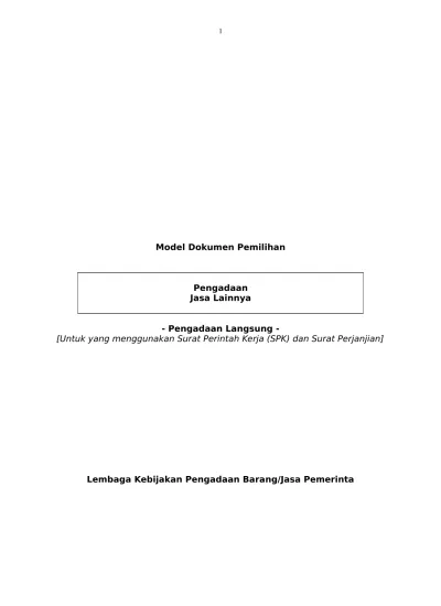 KETENTUAN UMUM - SYARAT-SYARAT UMUM KONTRAK (SSUK)