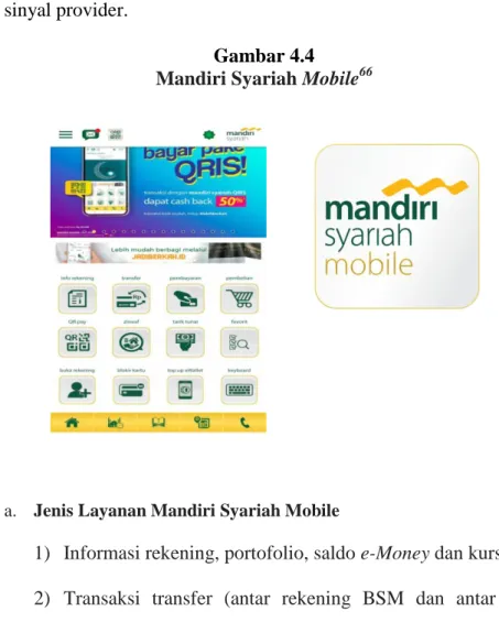 Gambar 4.4  Mandiri Syariah Mobile 66
