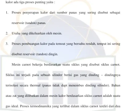 Gambar 2.7 Diagram Siklus Carnot P – V 