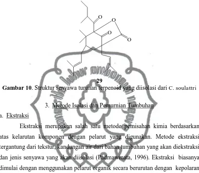 Gambar 1029 . Struktur senyawa turunan terpenoid yang diisolasi dari C. soulattri  