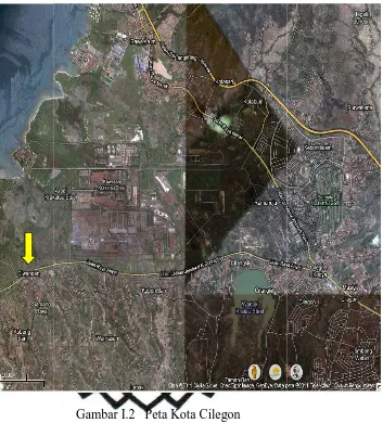 Gambar I.2   Peta Kota Cilegon  